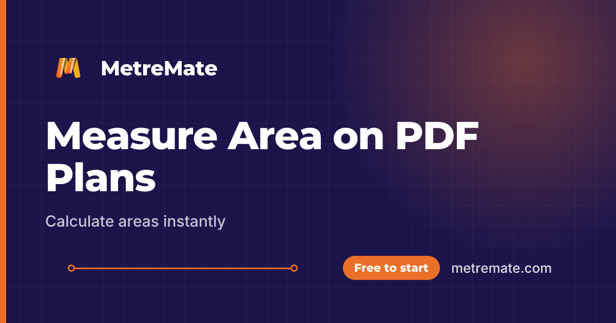 Measure Area on PDF Plans | MetreMate