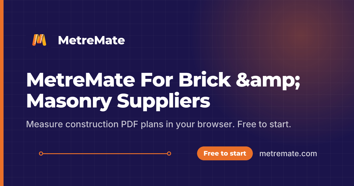 MetreMate For Brick & Masonry Suppliers | MetreMate